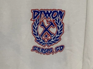 Dixxon Herren T-Shirt weiß Größe 4XL Sturgis SD Sketchy Crest Grafik Shirt - Bild 1 von 15