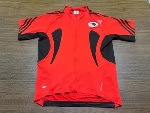 Adidas Adistar Flow Men's Red/Black Full-Zip Race-Fit Cycling Jersey - XL NEW - Picture 1 of 5