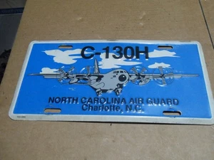 Scarce N.C. Air National Guard C-130H Hercules Licence Plate ( North Carolina ) - Picture 1 of 5