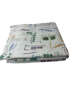 Vtg Springs King Pillowcases Set 2 Abstract Geometric 80s 90s Cotton Blend - Picture 1 of 6