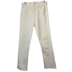 MOTHER High Waisted Rider Ankle Jeans in Fairest Of Them All White Size 27 - Picture 1 of 9