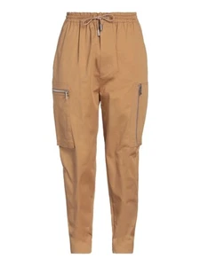 CALVIN KLEIN Womens Brown Pull-on Drawstring Elastic Waist Straight leg Pants S - Picture 1 of 3