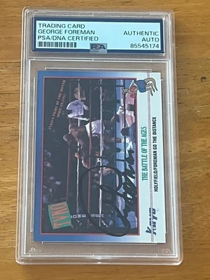 RARO 1991 Kayo George Foreman #211 Autografiado Firmado PSA/DNA Recién Calificado Foto 1 de 2