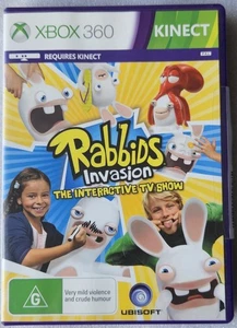 Rabbids Invasion The Interactive TV Show Xbox 360 Kinect Game Complete w/ Manual - Picture 1 of 6