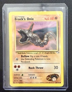 1st Edition Brock’s Onix 69/132 - Gym Heroes - Near Mint - Picture 1 of 2