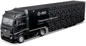 Trasportatore da corsa Burago scala 1:43 Mercedes AMG con W15 2024 Russell - Foto 1 di 1
