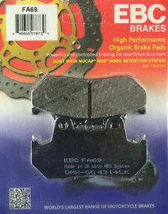 EBC FRONT/REAR BRAKE PADS Fits HARLEY ULTIMA 4-PISTON CALIPER #90-814 & #90-860 - Picture 1 of 1