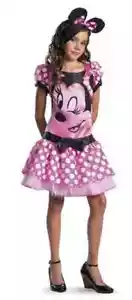 Disney Mickey Club Pink Minnie Mouse Costume Girls Child Size Large 10-12 F/SHIP - Picture 1 of 10
