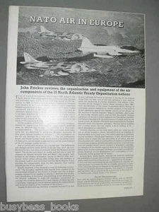 1976 article on NATO aircraft, color art, from UK RAF magazine - Foto 1 di 1