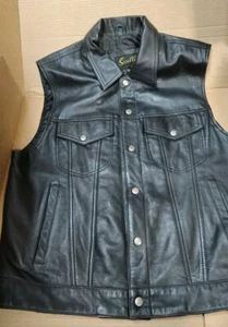 Leather Bikers Vest - Picture 1 of 4