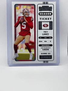 2022 Panini Contenders Football Trey Lance SEASON TICKET #82 - Picture 1 of 2