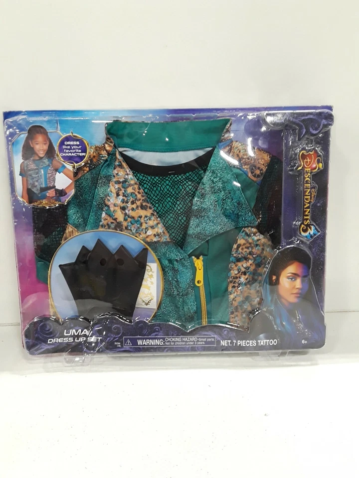 Disney Descendants 3 Dress up Costume Uma Small 4-6x Boxed