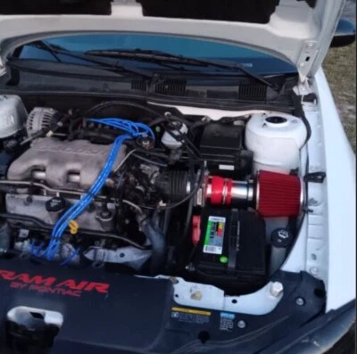 AIR INTAKE FILTER KIT FOR 1999-2005 PONTIAC GRAND AM 3.4L V6 (RED) - Изображение 1 из 4