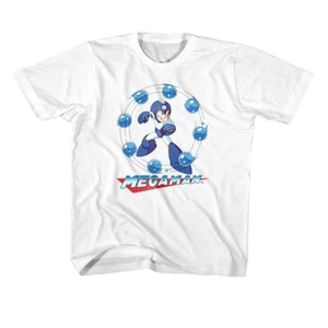 Mega Man Capcom Video Game Water Shield Youth T Shirt Gamer Merch - Picture 1 of 3