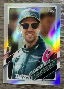2021 Topps Chrome Formula 1 Aston Matin Refractor Sebastian Vettel #27 ππ¨ππ₯ - Picture 1 of 2