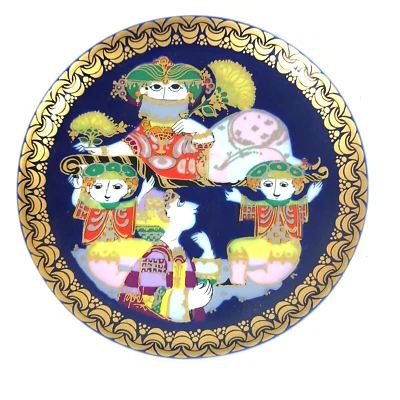 Rosenthal Bjorn Wiinblad #6 Aladdin Princesa Baratija Plato Colgante de Pared Foto 1 de 3