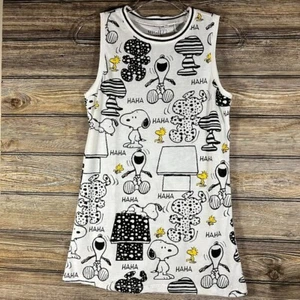 Mighty Fine Peanuts Snoopy Poly Rayon Sleeveless Tank Top Size Medium - Picture 1 of 5