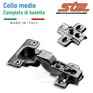 CERNIERA TIPO SALICE COLLO MEDIO PER ANTE CUCINA PENSILI MOBILI ARMADIO CON BASE - Foto 1 di 5