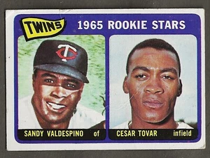 1965 Topps Twins #210 1965 Rookie Stars Tovar and Valdespino Vg FREE Ship - Picture 1 of 2