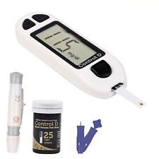 Blood Glucose Meter Monitoring System Kit 25 Test Strips Health instrument