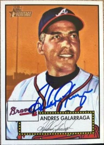 Andres Galarraga Autographed 2001 Topps Heritage (Red Back) #16 - Picture 1 of 1