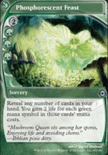 MTG magic cards 2x x2 Light Play, English Phosphorescent Feast Future Sight