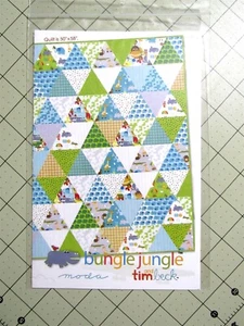 Bungle Jungle Quilt Pattern by MODA & Tim Beck 50" x 58" - Picture 1 of 2