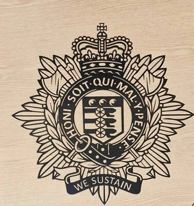 Arte de pared de metal Royal Logistic Corps, ejército británico, aprobado oficial por MOD - Imagen 1 de 7