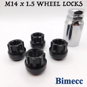 Dadi bloccaggio ruota M14x1,5 Open Bimecc (nero) per Dodge Magnum, Magnum SRT-8 - Foto 1 di 7