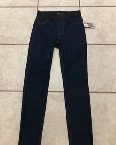NWT Woman's size "4" Karen Kane Black Denim Pull On High Rise Stretch Leggings - Picture 1 of 11