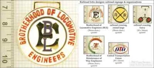 Railroad sign & organization decorative fobs, various designs & keychain options - Picture 1 of 7