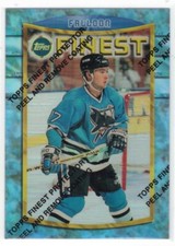 1994-95 FINEST REFRACTOR PAT FALLOON #32 SWEET! SHARKS