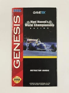Nigel Mansell's World Championship Racing Manual Only (Sega Genesis, 1994) - Bild 1 von 2
