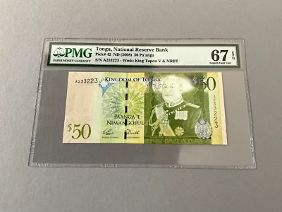 Tonga 50 Pa'anga P-42 ND(2008)  PMG 67 EPQ - Image 1 of 4