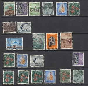 Ceylon Stamps: 1951 Archaeology, Farming,Parks and Dams SG419/30 CV £37 - Picture 1 of 13