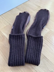 Acorn Slippers Mens 9 10 Slipper Socks Ragg Wool Pull On Brown Women’s 11 12 - Picture 1 of 2