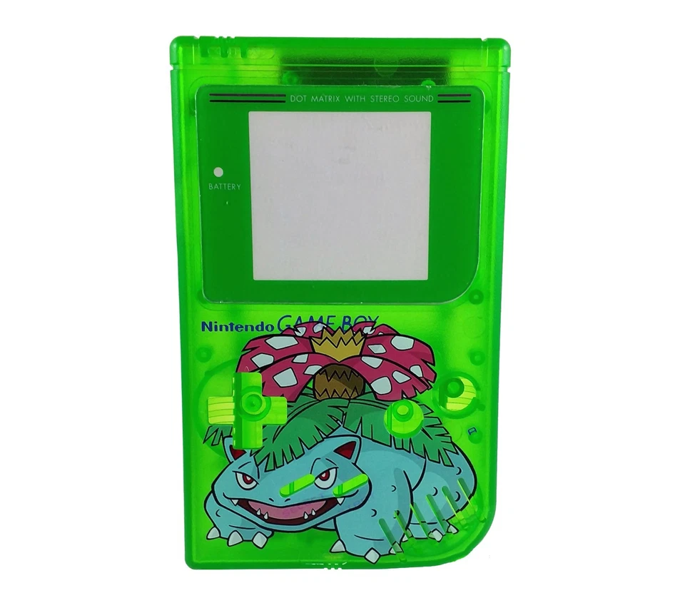 Pokemon Venusaur Custom Nintendo Gameboy Carcasa Hágalo Usted Mismo Verde Foto 1 de 1