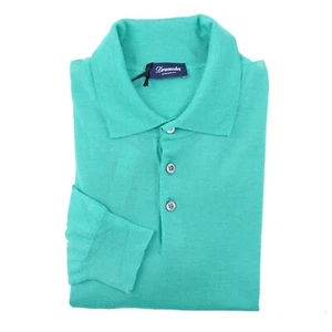 Drumohr Superfine Cashmere-Wool-Silk Polo Sweater M (Eu 50) NWT - Picture 1 of 7