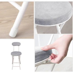 100kg Klappbar Stoffbezug Rückenlehne Foldable Chair Esszimmer Küche Klappstuhl - Bild 1 von 10