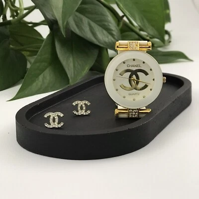 Oval Matt Black Tray Trinket Dishes Jewellery Trays Candle Plates Luxdecor6 - Image 1 of 3