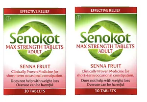 2 x Senokot Max Strength Natural Relief for Constipation - 20 Tablets - Picture 1 of 10