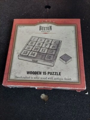 Buxton Wooden Mind Teaser 15 Puzzle Set - - Image 1 of 2