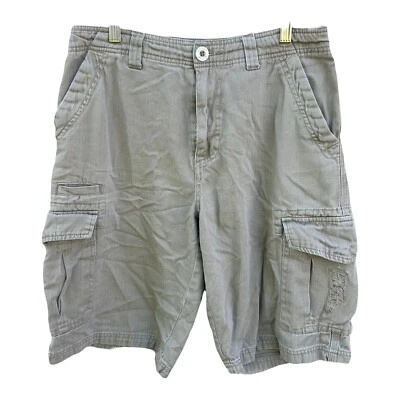 Pantalones Cortos De Colección Y2K No Fear Carga Para Hombre Talla 32 Calce Relajado Sueltos Patinador Beige Foto 1 de 4