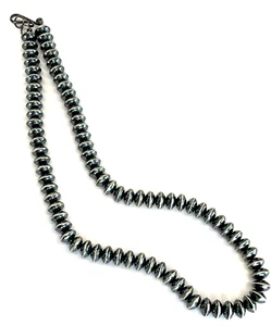 Handmade Native American Sterling Silver Saucer Beads - Picture 1 of 5