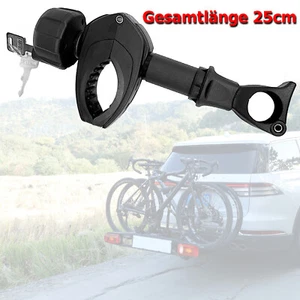 Rahmenhalter für Fahrradträger 25CM Länge beidseitigen Heckträge abschließbar - Bild 1 von 9