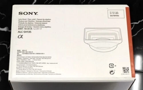 SONY ALC-SH135 Lens Hood for Sony FE PZ 28-135mm F4G OSS (SELP28135G) - Image 1 of 1