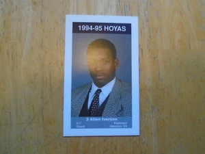 Allen Iverson Card 1994-95 Coca-Cola Georgetown Hoyas Kids & Cops Police - Picture 1 of 3