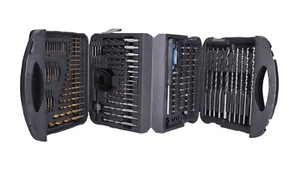126 PCS Combination Assorted Drill Bit Set Masonry Wood Screwdriver HSS Titanium - Picture 1 of 4