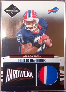 2006 Leaf Limited Hardwear  Willis McGahee Authentic Game Worn Helmet  81/100 - Picture 1 of 2
