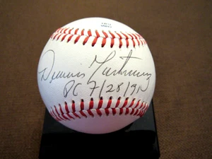 DENNIS MARTINEZ PG 7/28/91 MONTREAL EXPOS SIGNED AUTO VINTAGE OTL BASEBALL JSA - Picture 1 of 3